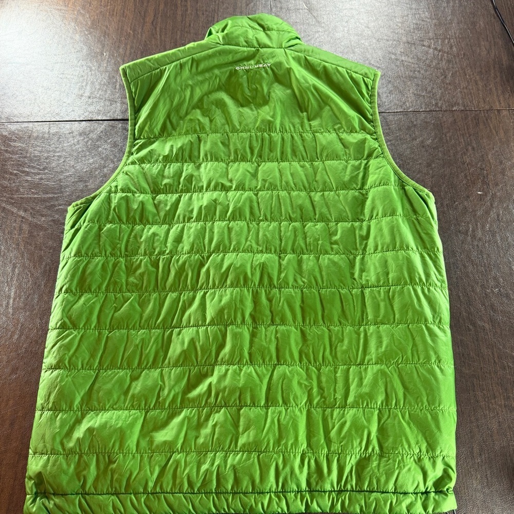 Columbia Bright Green Puffer Vest Sz M - Picture 5 of 9